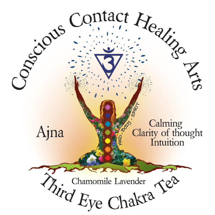 Conscious Contact Healings Arts Third Eye Chakra Tea Logo